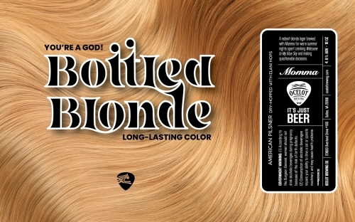 Ocelot Bottled Blonde beer Label Full Size