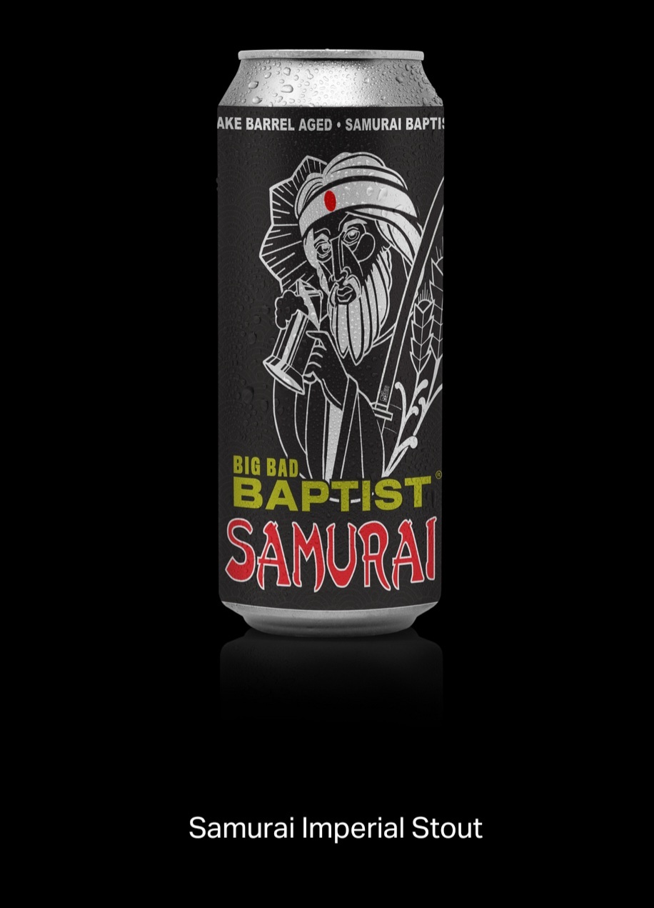 Epic Big Bad Baptist (Samurai) beer Label Full Size