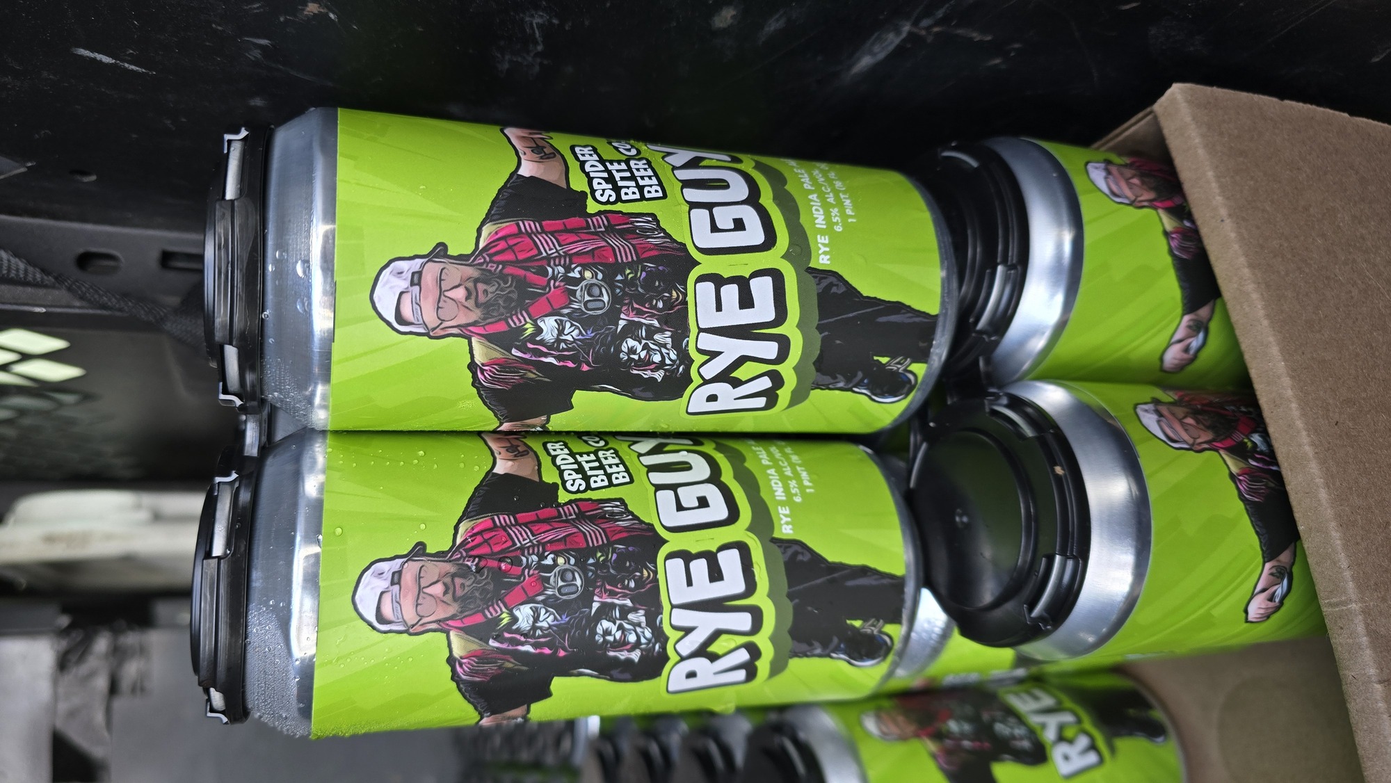 Spider Bite Rye Guy IPA beer Label Full Size