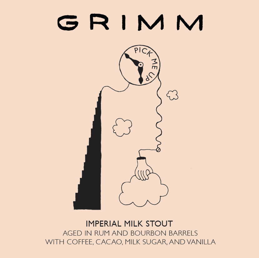 Grimm Pick Me Up beer Label Full Size