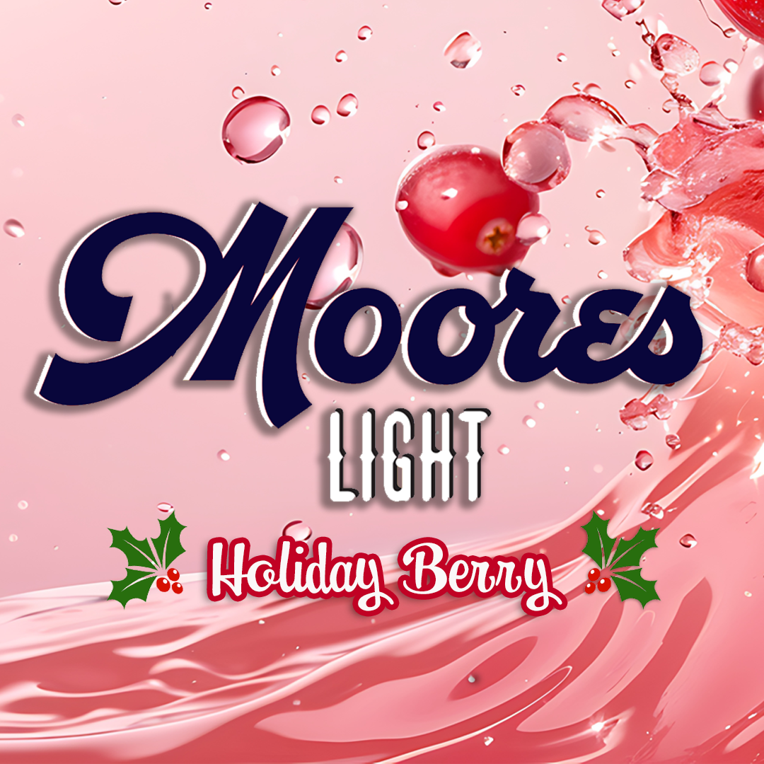 Black Dog Moores Light Holiday Berry beer Label Full Size