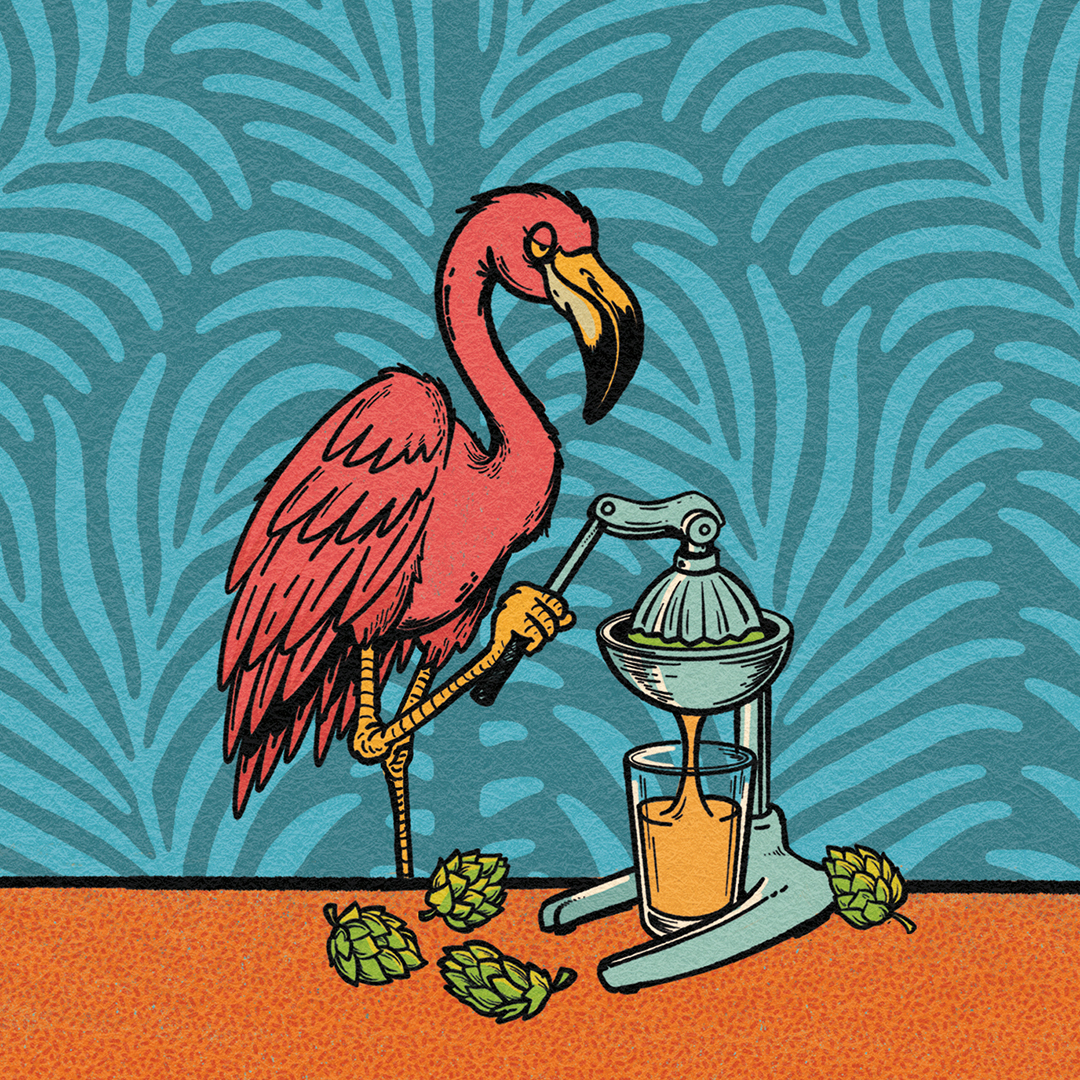 Tripping Animals Squeeze City beer Label Full Size