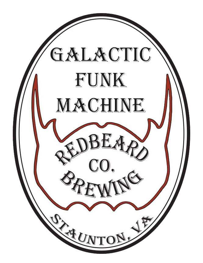 Redbeard Brewing Galactic Funk Machine beer Label Full Size
