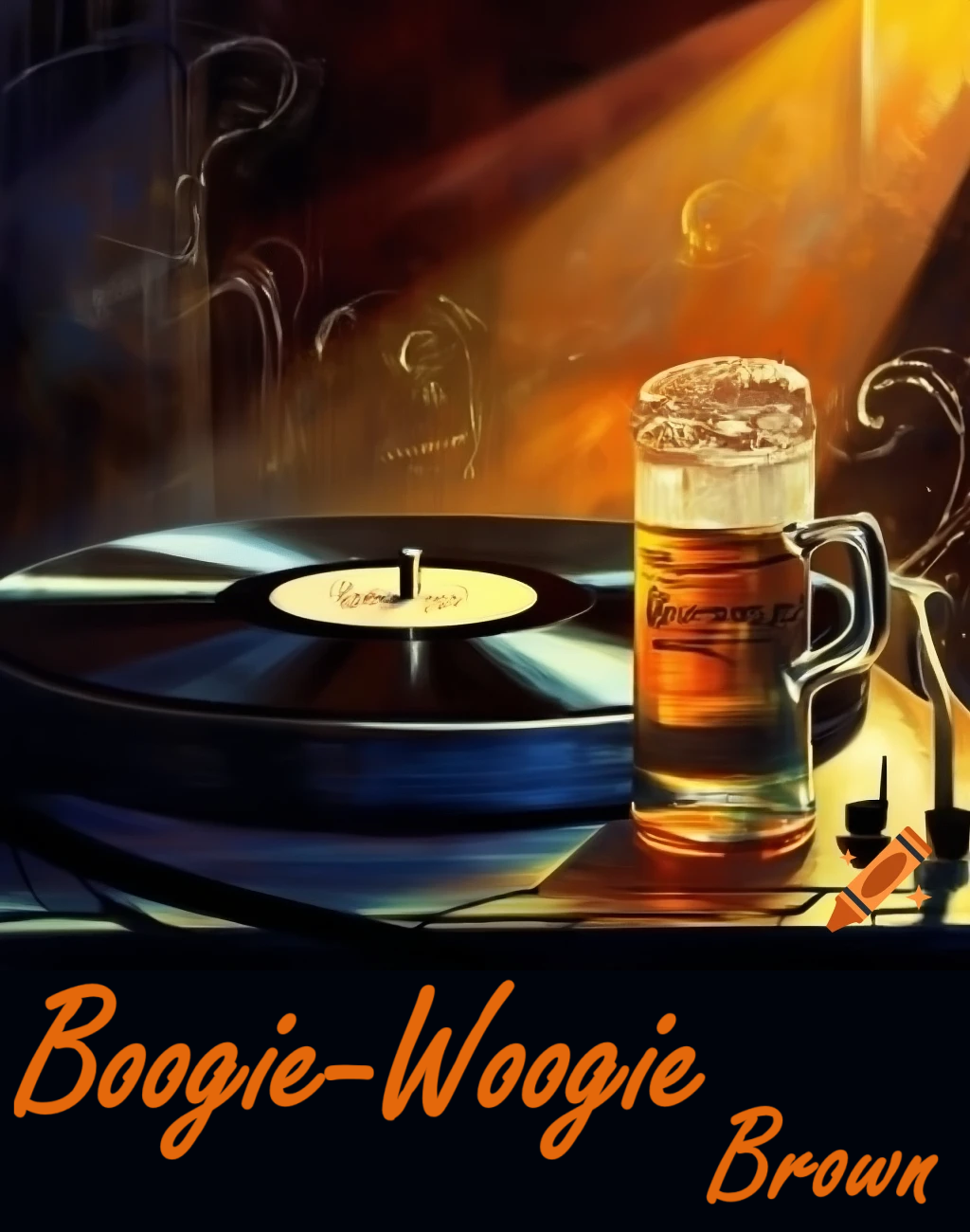 Old Mill Boogie Woogie Brown beer Label Full Size