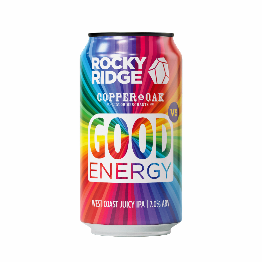Rocky Ridge Good Energy V5 beer Label Full Size