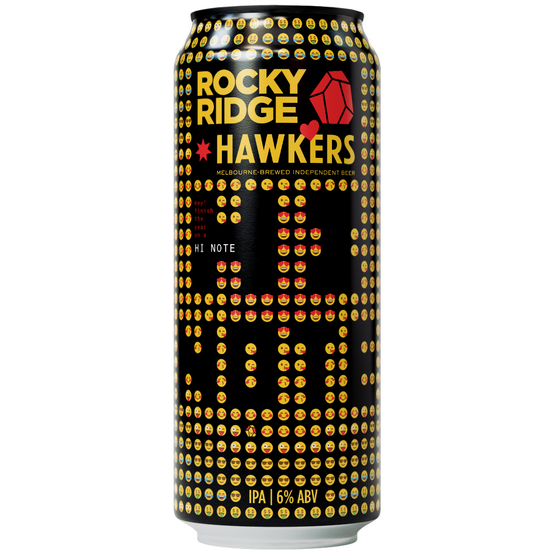 Rocky Ridge + Hawkers Hi Note beer Label Full Size