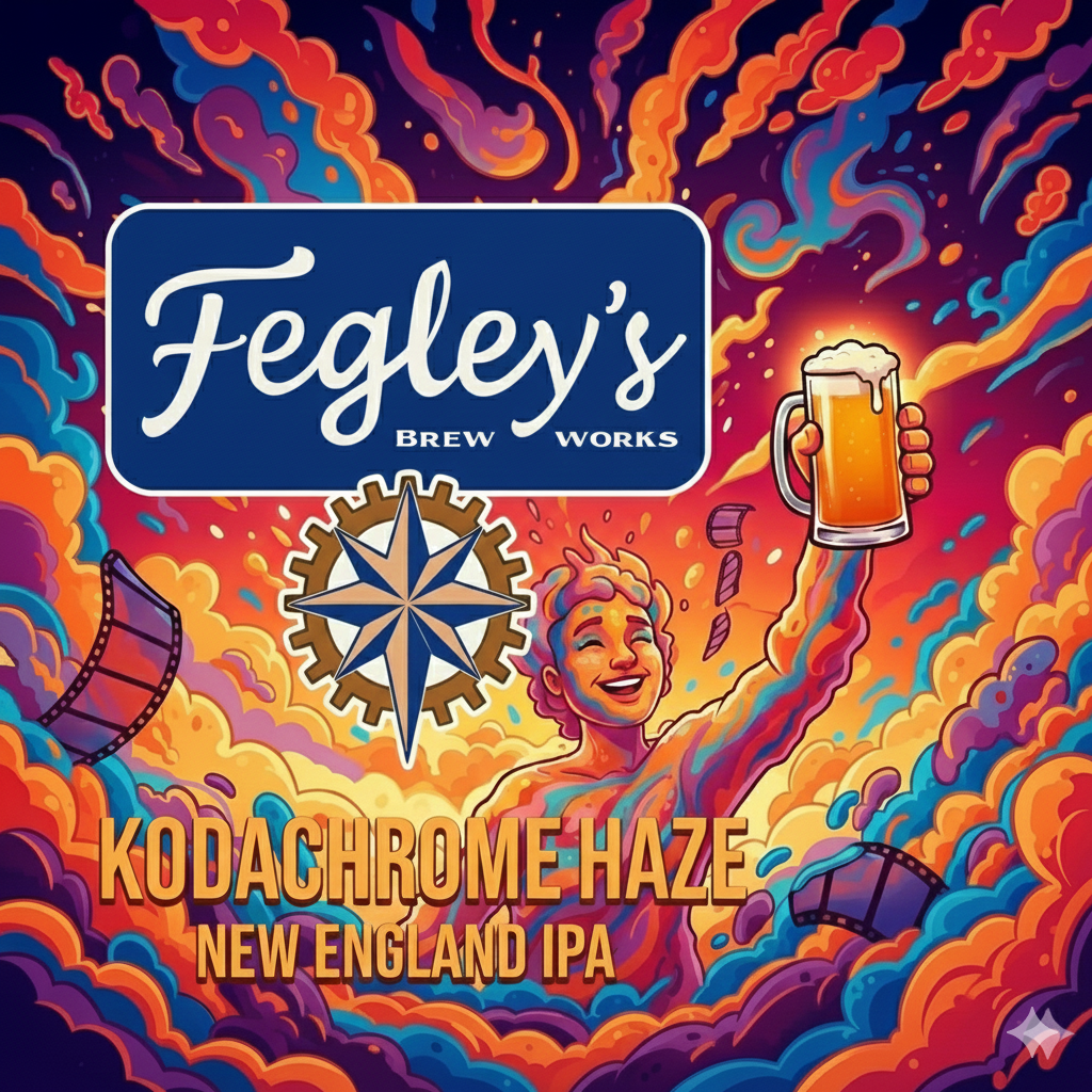Fegley's Kodachrome Haze beer Label Full Size