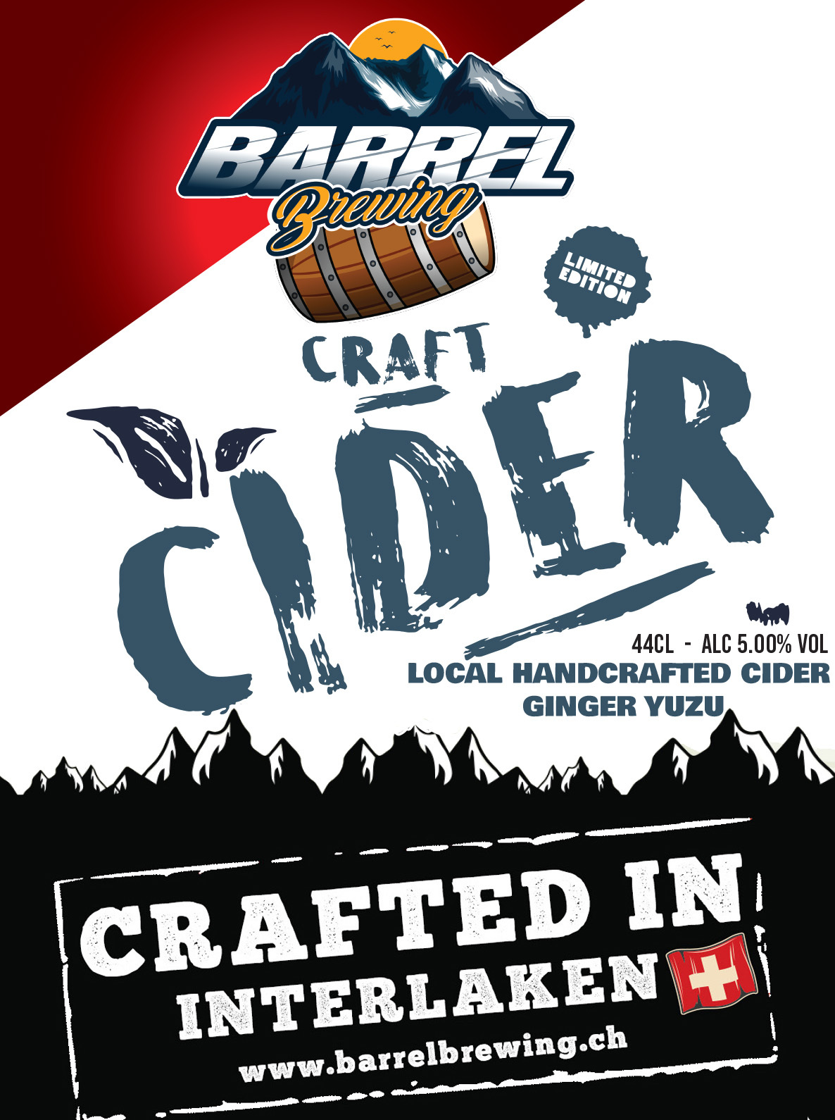 Barrel Ginger & Yuzu Cider beer Label Full Size