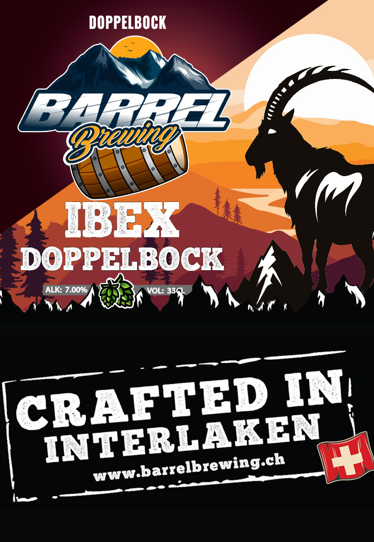 Barrel Ibex Doppelbock beer Label Full Size