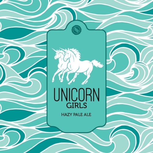 Bradley Unicorn Girls beer Label Full Size