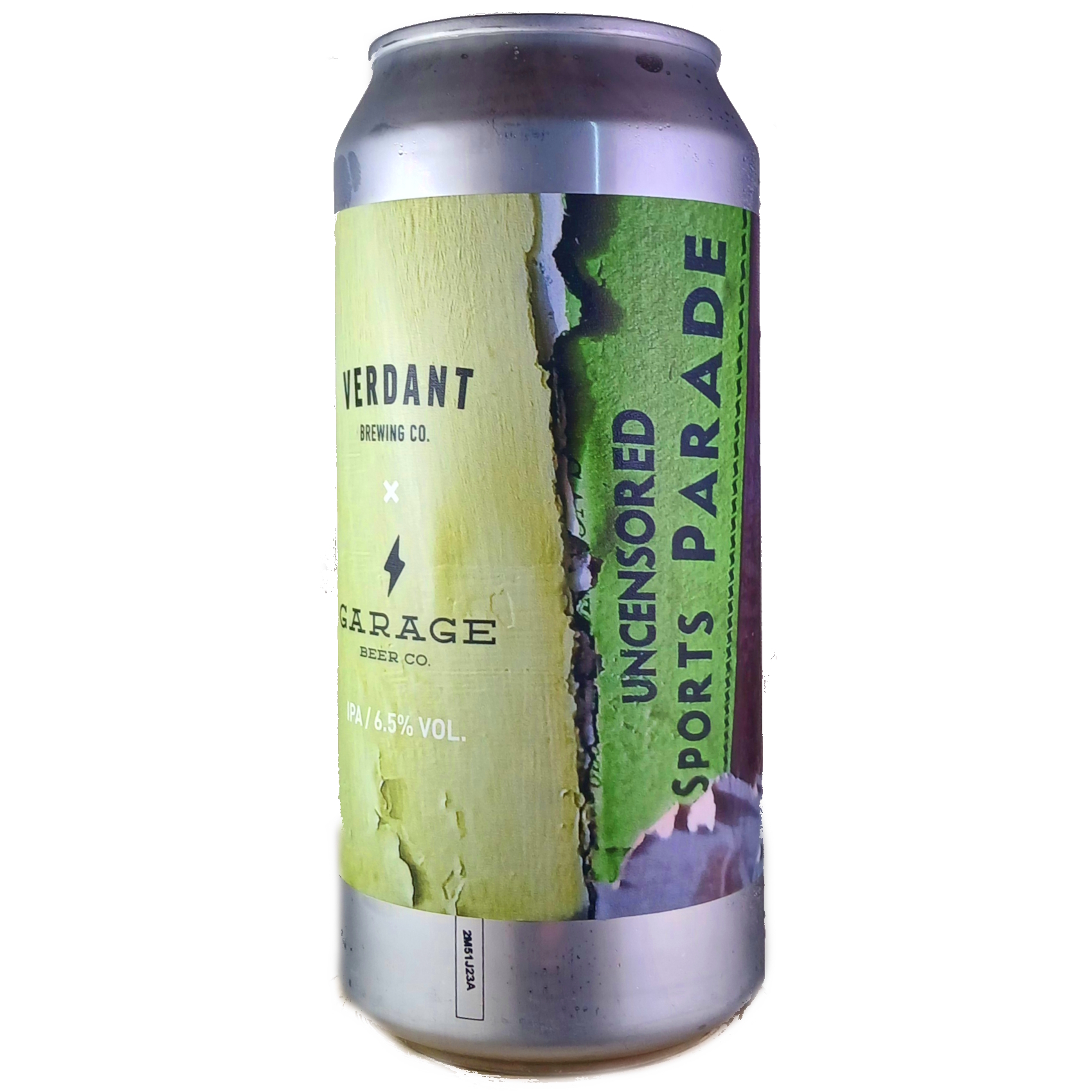 Verdant + Garage Project Uncensored Sports Parade beer Label Full Size