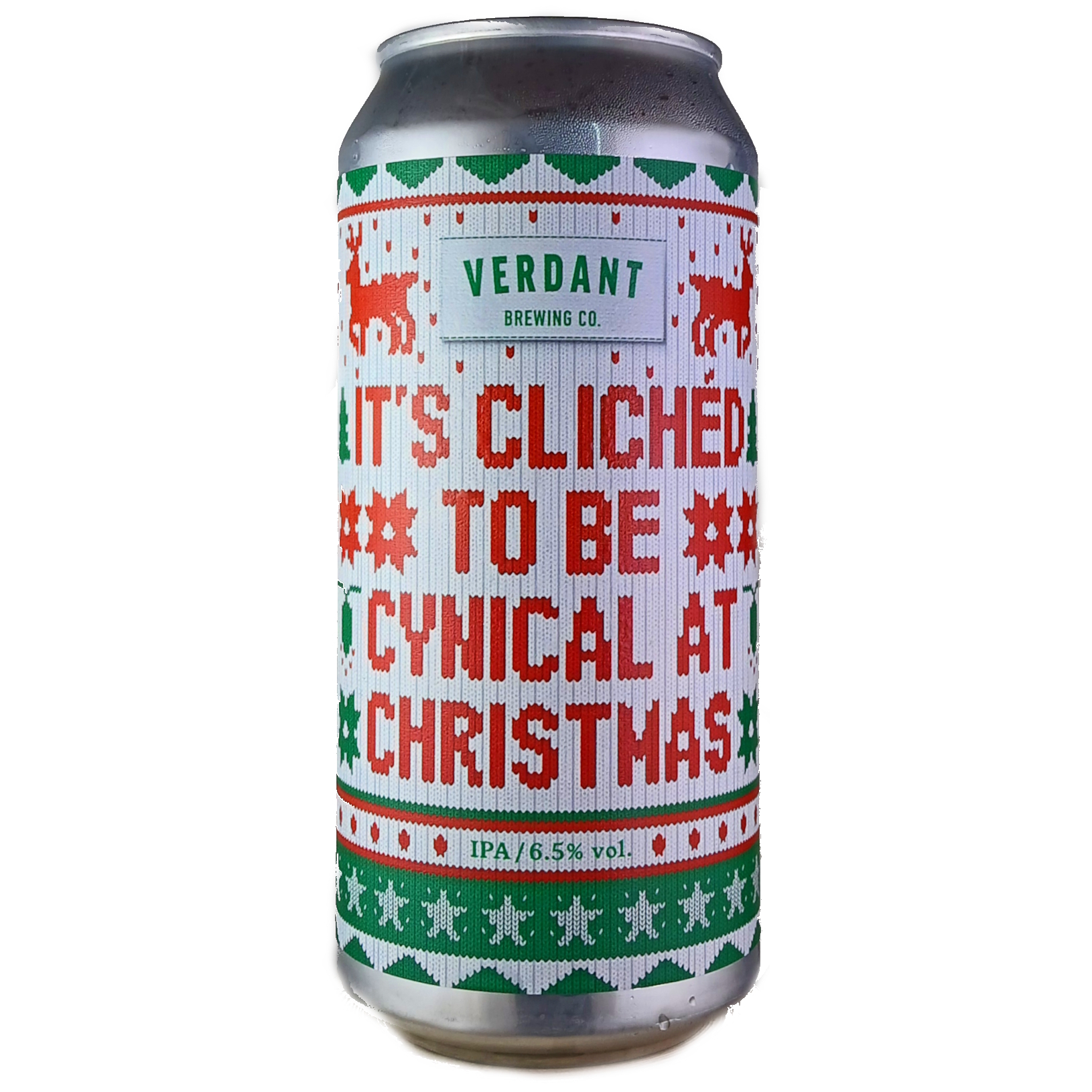 Verdant It's Clichéd To Be Cynical At Christmas beer Label Full Size