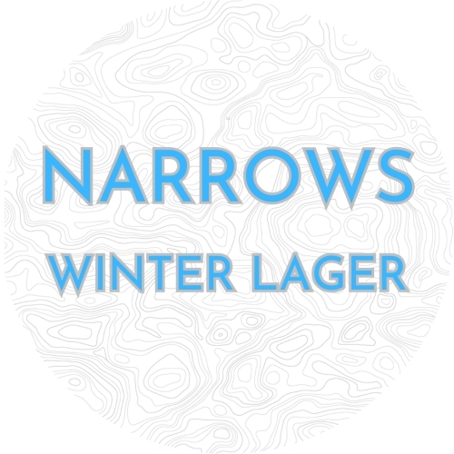 Narrows Winter Lager beer Label Full Size