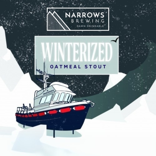 Narrows Winterized Oatmeal Stout beer Label Full Size
