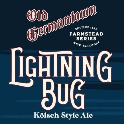 Old Germantown Lightning Bug Kölsch beer Label Full Size