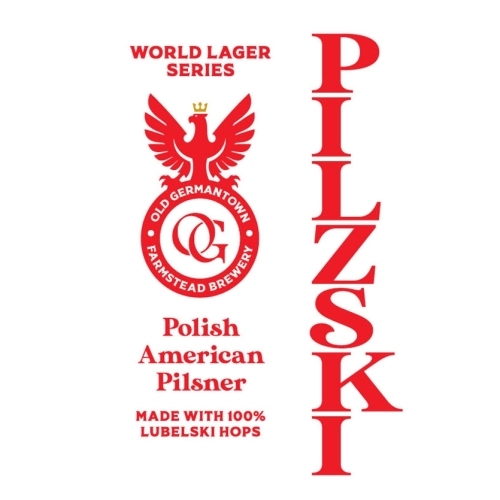 Old Germantown Pilzski beer Label Full Size