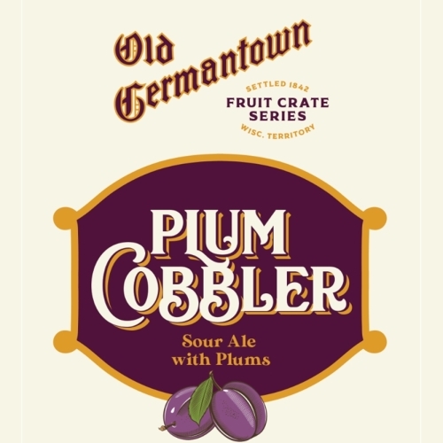Old Germantown Plum Cobbler beer Label Full Size