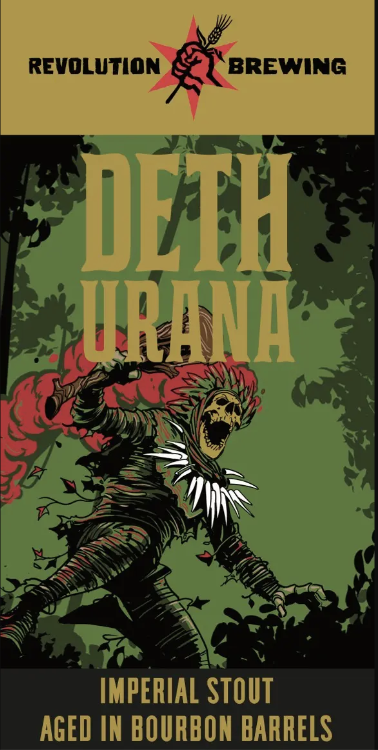 Revolution Dethurana beer Label Full Size