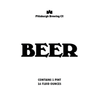 Pittsburgh Mystery Beer beer Label Full Size