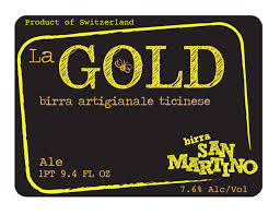 San Martino La Gold beer Label Full Size