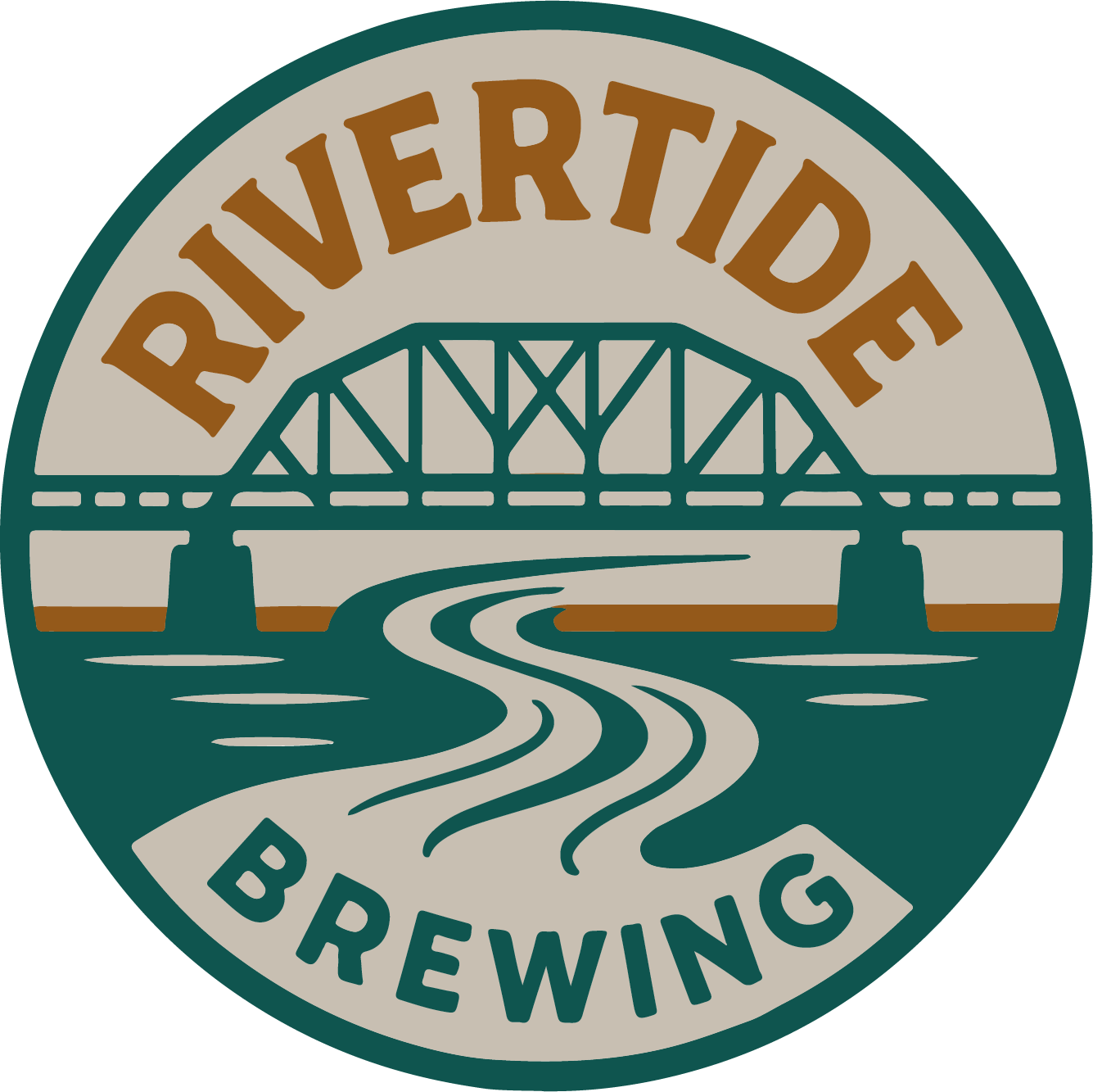 RiverTide The First Cast beer Label Full Size