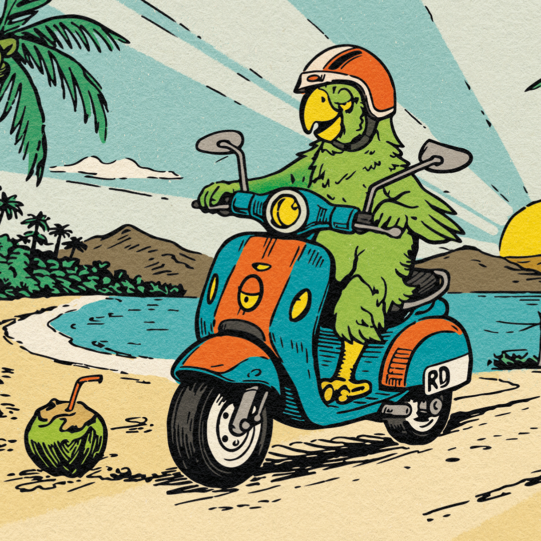 Tripping Animals Island Rider beer Label Full Size