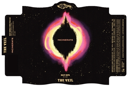 The Veil Incinerate beer Label Full Size