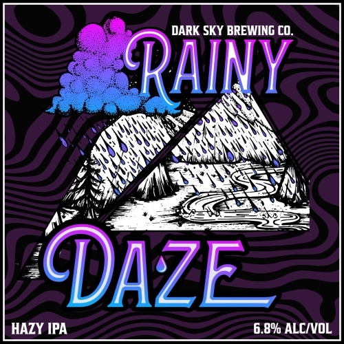 Dark Sky Rainy Daze beer Label Full Size