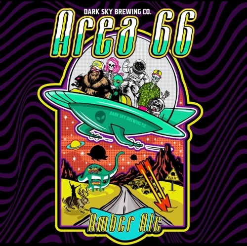 Dark Sky Area 66 Amber beer Label Full Size