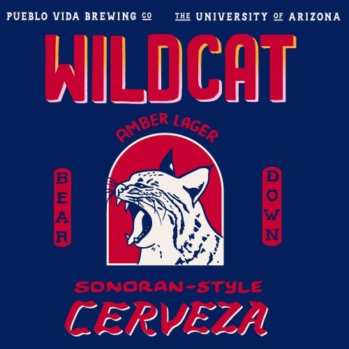 Pueblo Vida Wildcat beer Label Full Size