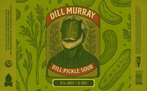 Wild Heart Dill Murray beer Label Full Size