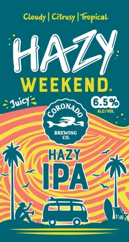 Coronado Hazy Weekend beer Label Full Size