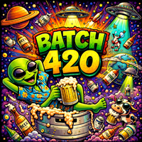 Black Dog Batch 420 beer Label Full Size