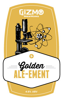 Gizmo Golden Ale-ement beer Label Full Size