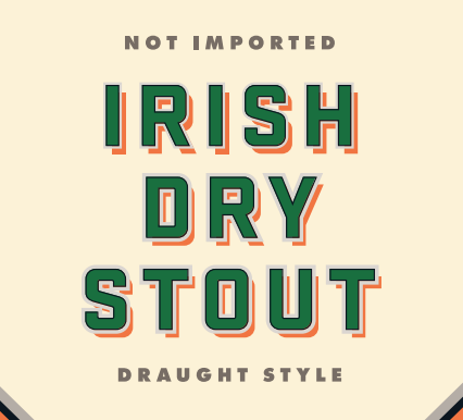 The Glass Jug Irish Dry Stout beer Label Full Size
