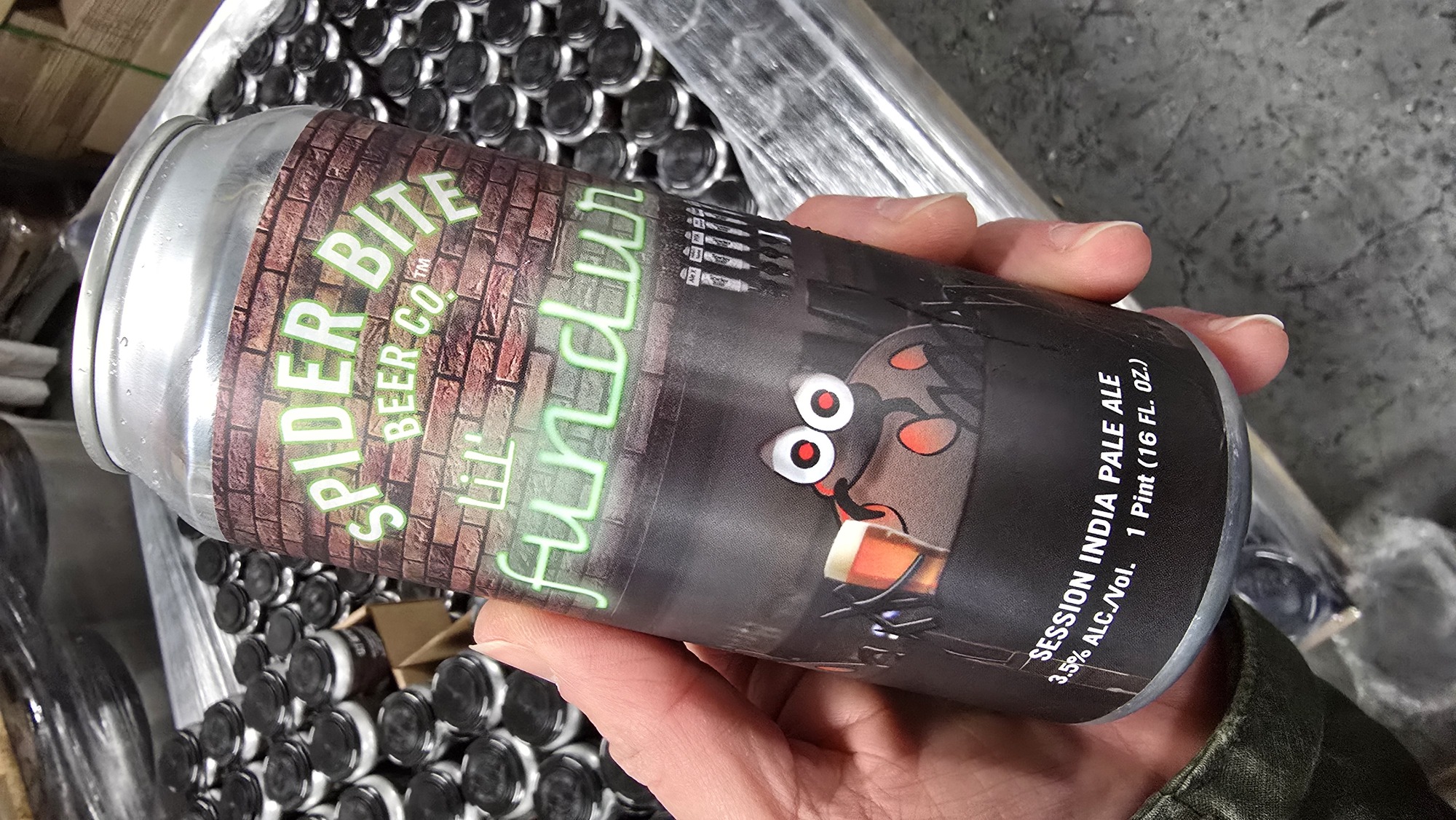 Spider Bite Lil Fundur beer Label Full Size