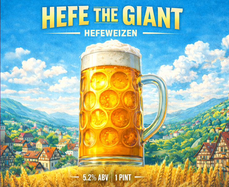 Black Dog Hefe The Giant beer Label Full Size