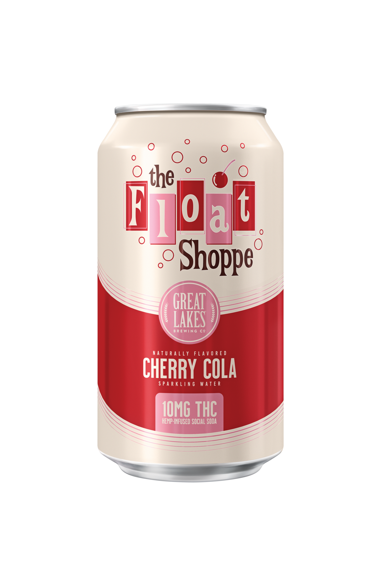 Great Lakes Float Shoppe Cherry Cola (10mg THC) beer Label Full Size