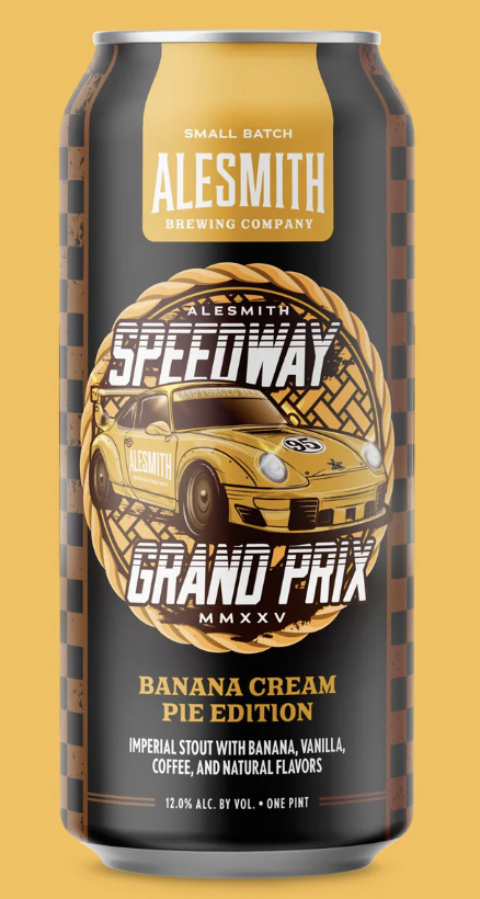 AleSmith Speedway Stout Grand Prix: Banana Cream Pie beer Label Full Size