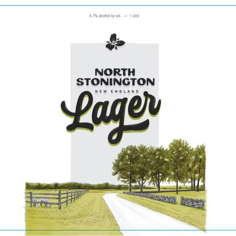 Trillium North Stonington New England Lager beer Label Full Size