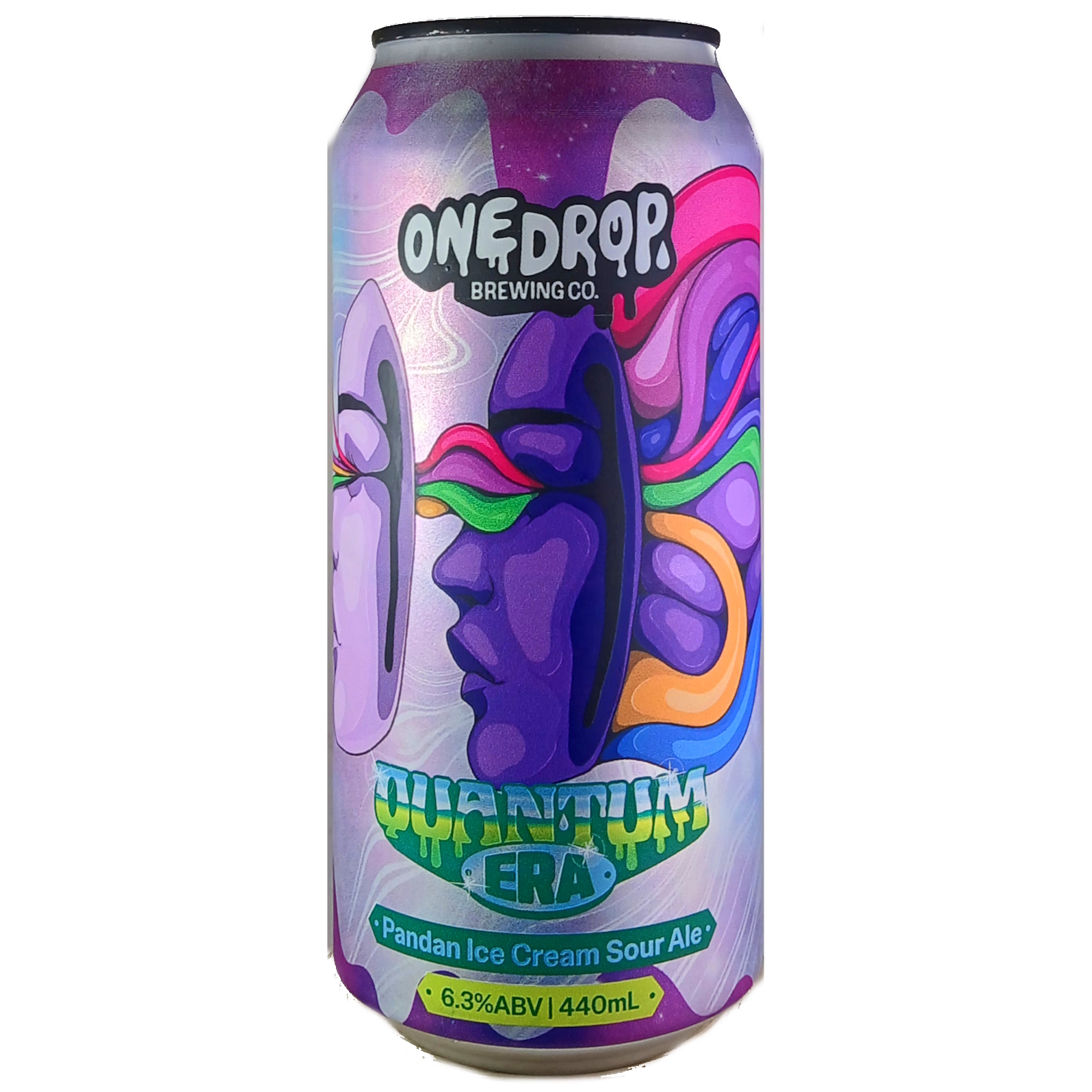 One Drop Quantum Era Pandan Ice Cream beer Label Full Size