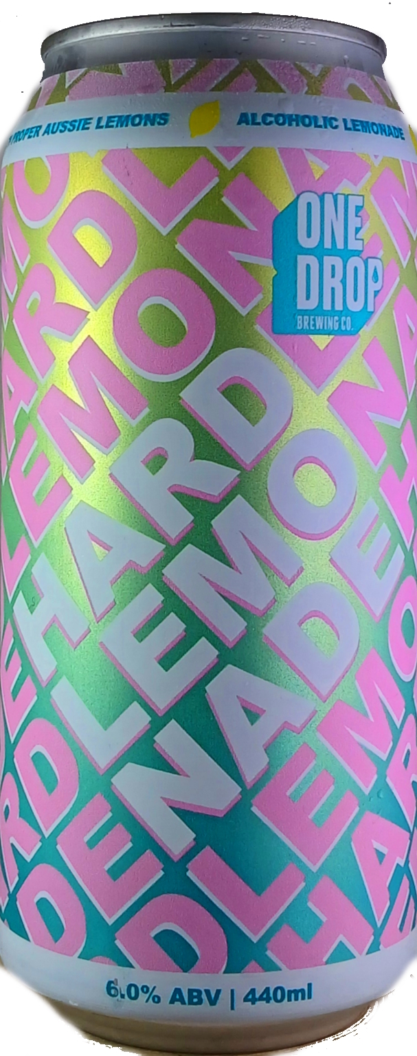 One Drop Hard Lemonade beer Label Full Size