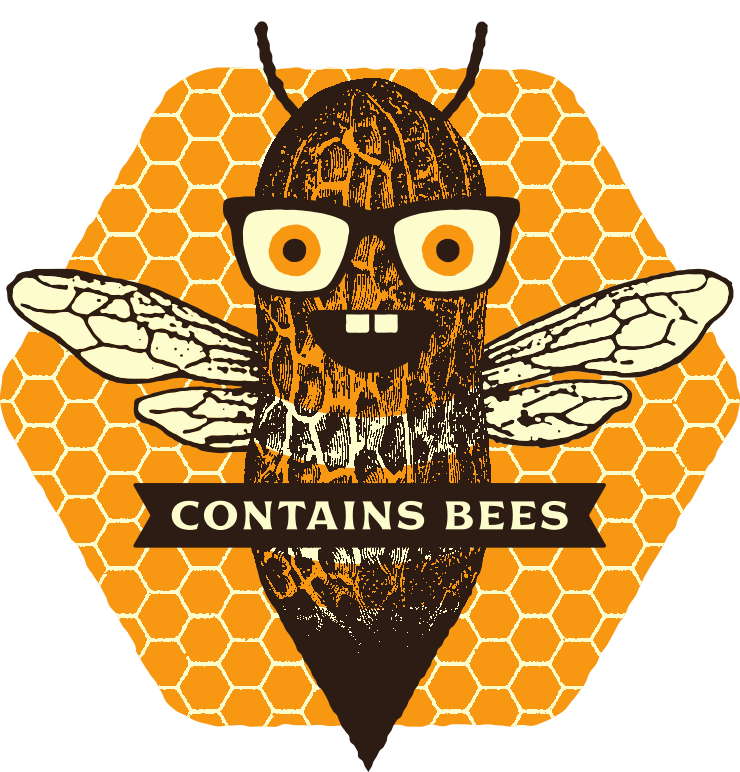 Inbound Contains Bees beer Label Full Size