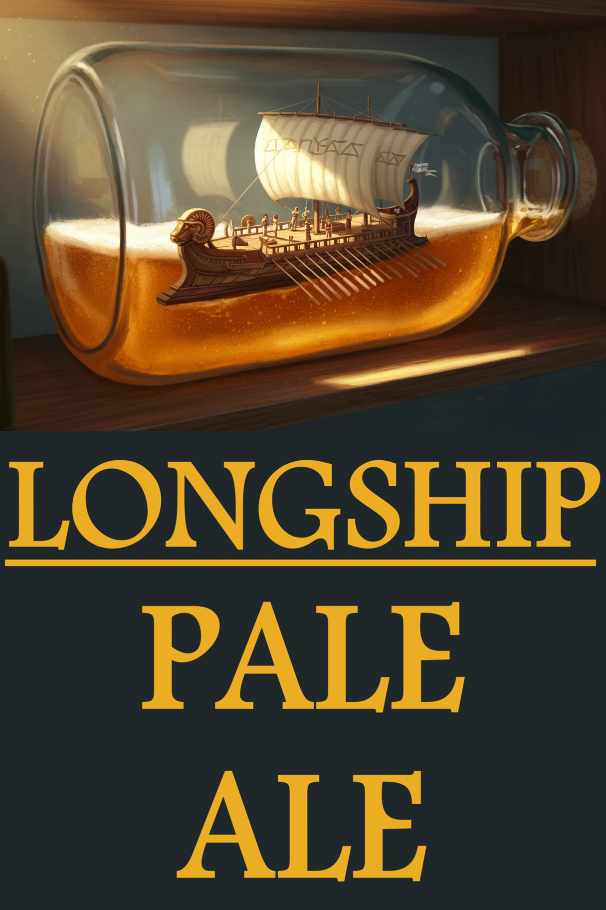 Old Mill Longship Pale Ale beer Label Full Size