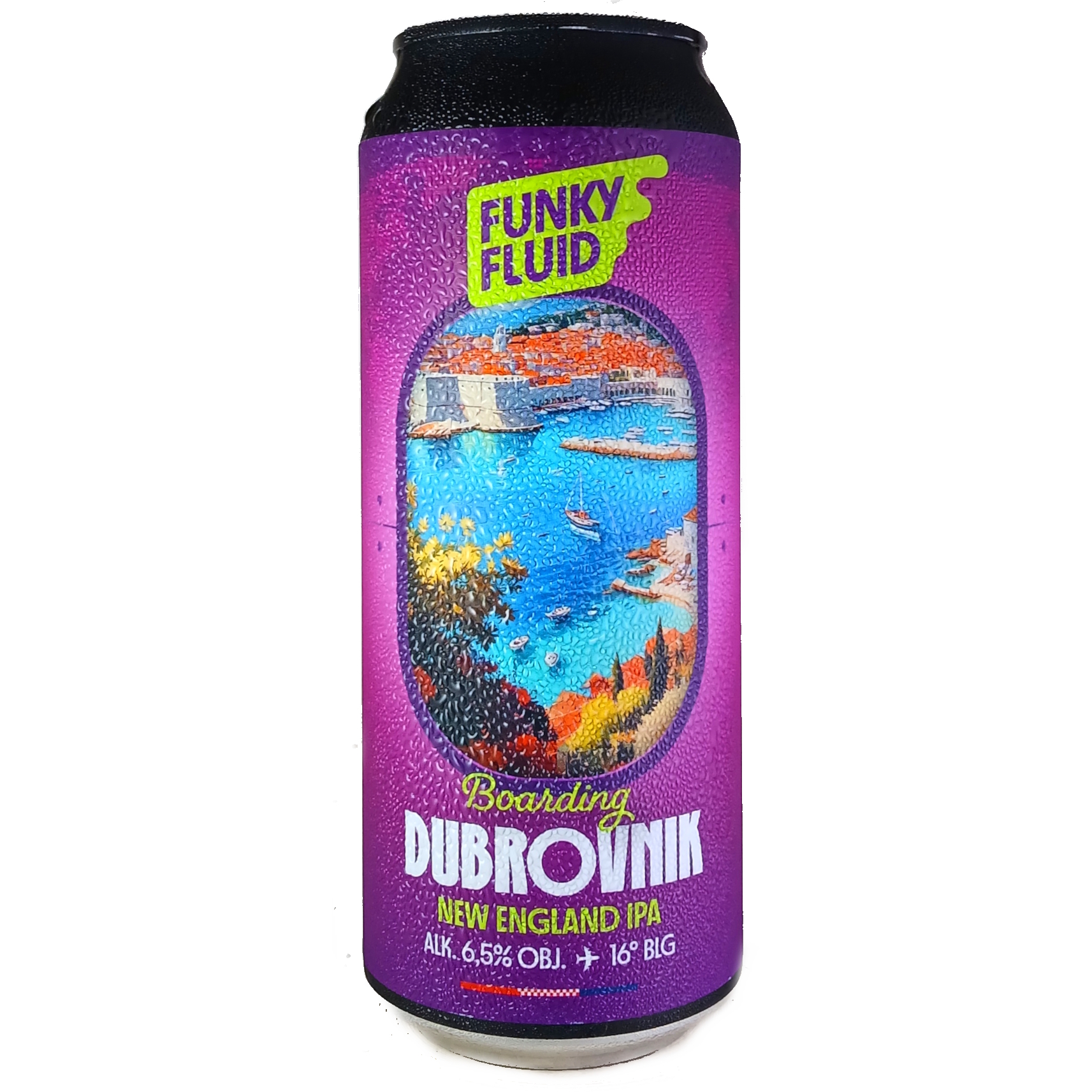 Funky Fluid Boarding: Dubrovnik beer Label Full Size