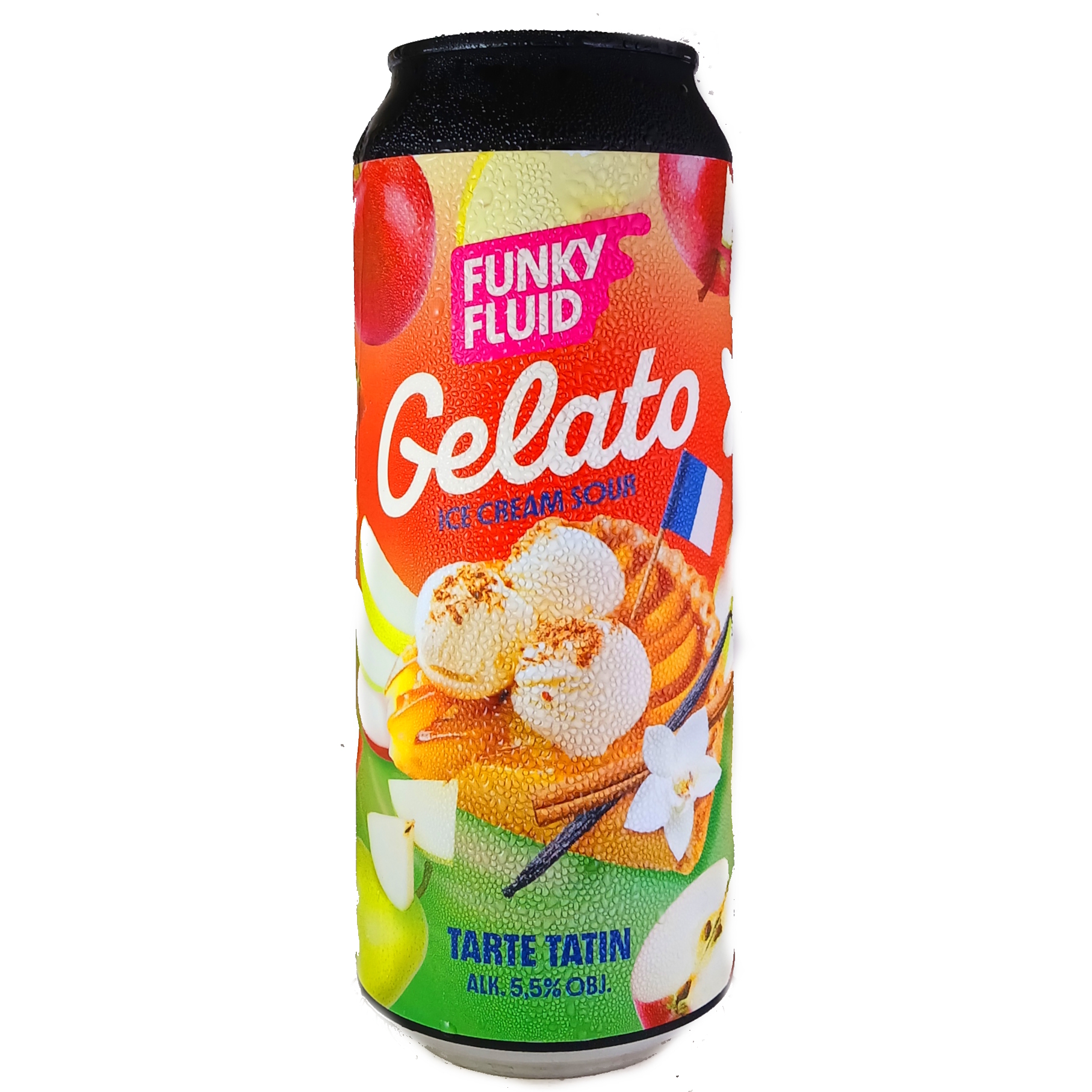Funky Fluid Gelato: Tarte Tatin beer Label Full Size