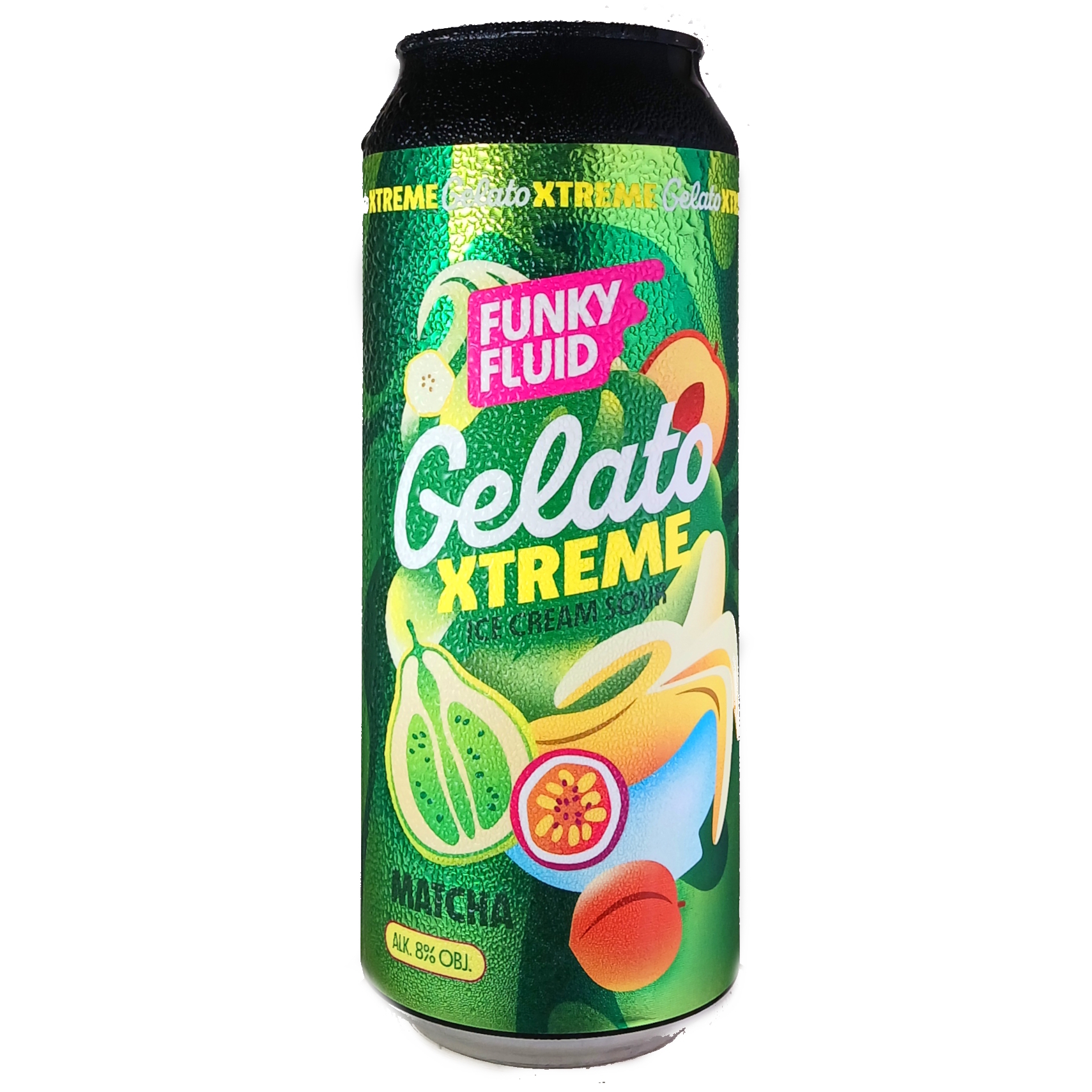 Funky Fluid Gelato Xtreme: Matcha beer Label Full Size