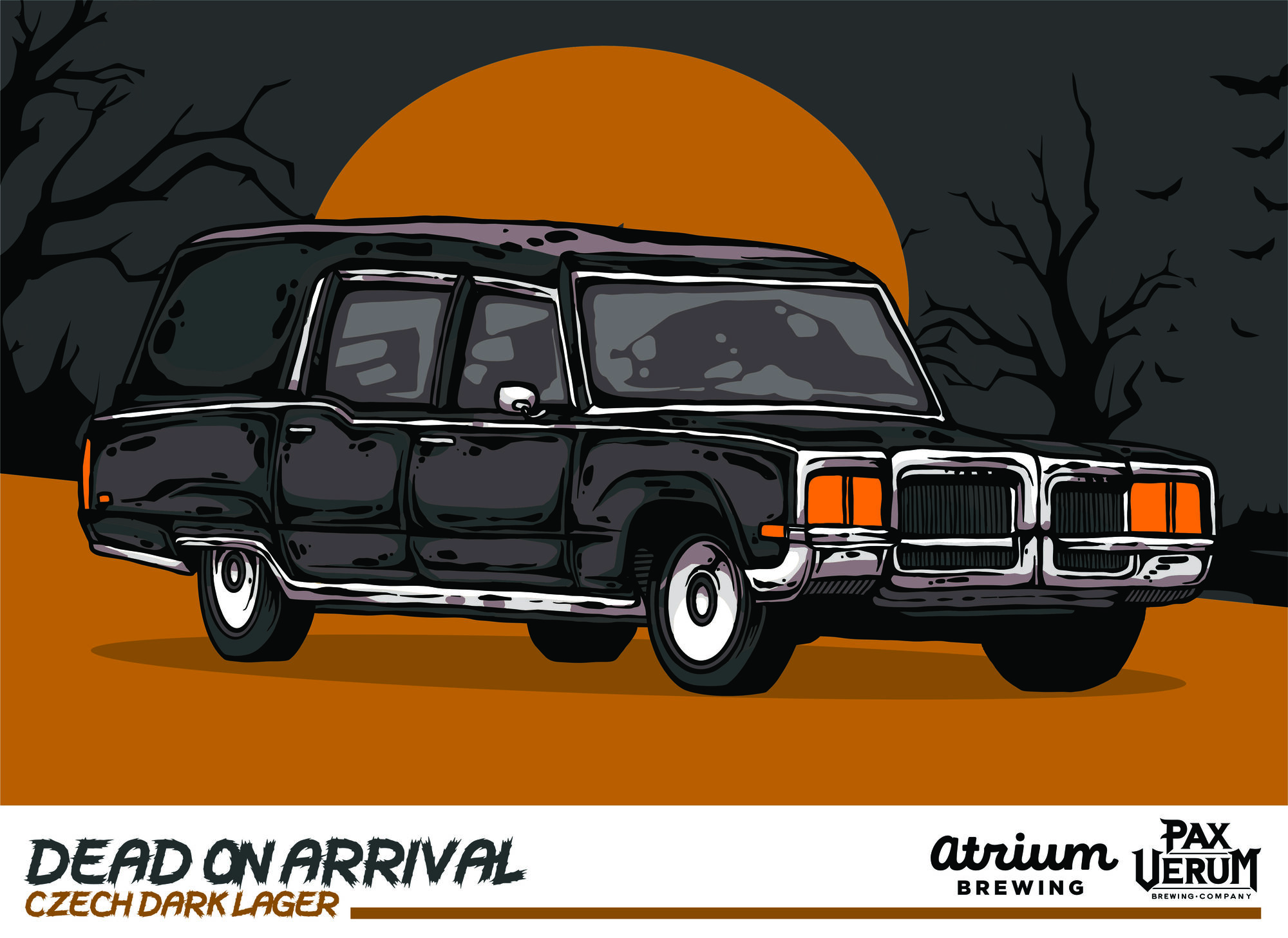 Atrium Dead On Arrival beer Label Full Size