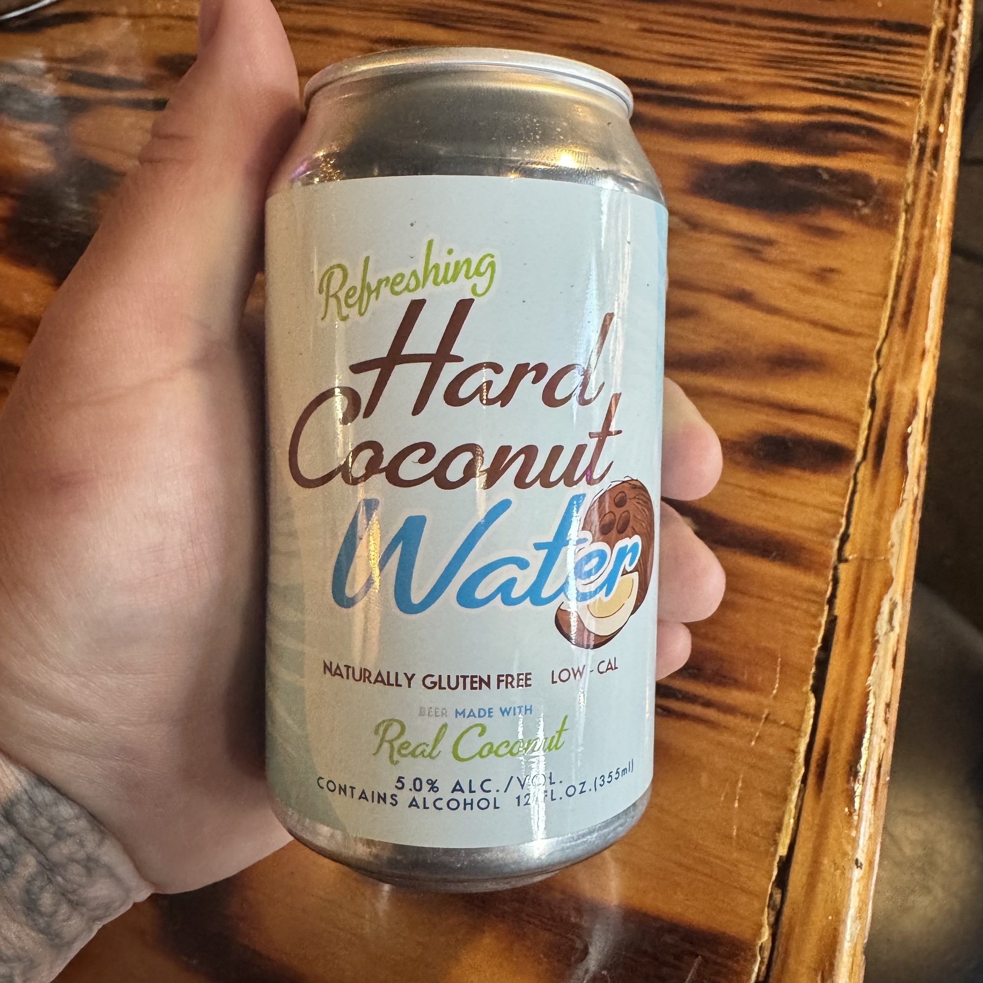 Pakkā Hard Coconut Water beer Label Full Size