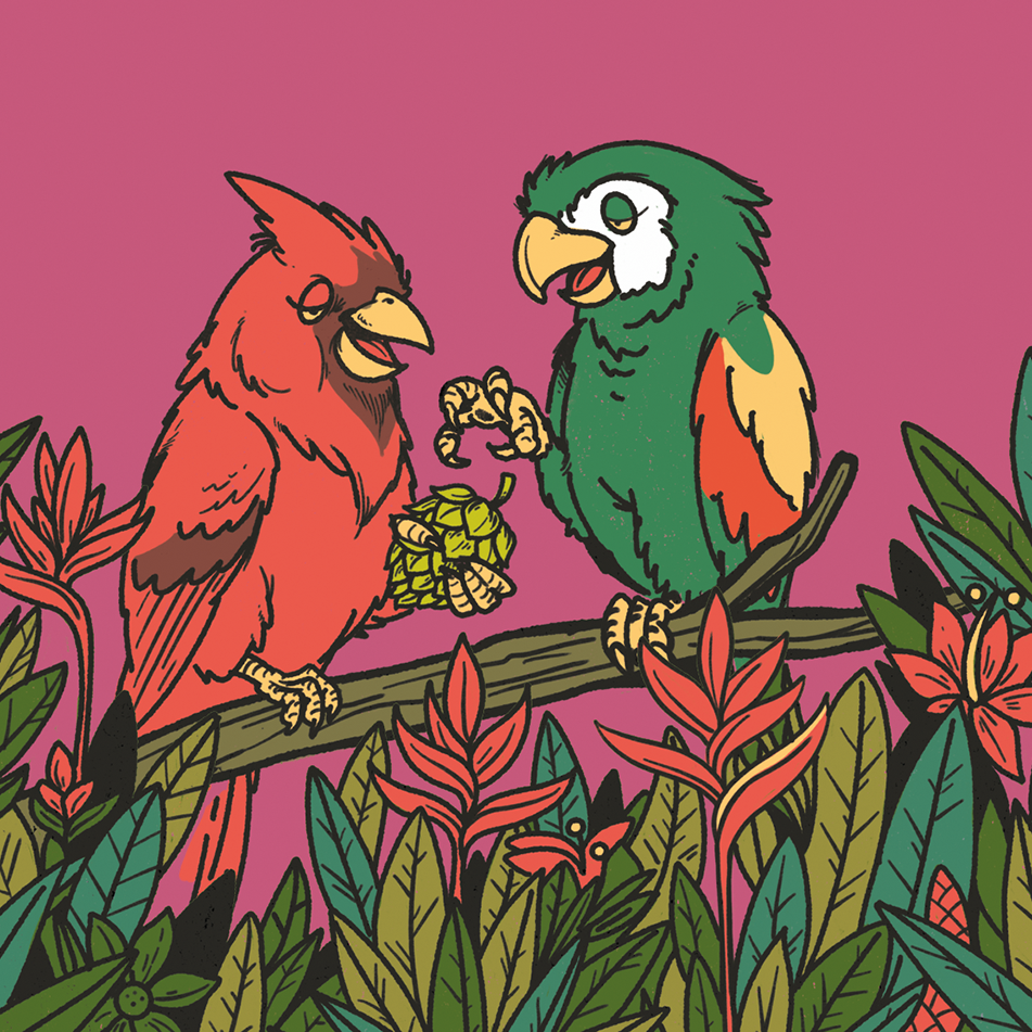 Tripping Animals + Phase Three Hop It Over beer Label Full Size